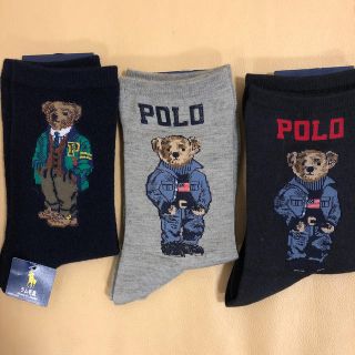 ポロラルフローレン(POLO RALPH LAUREN)の新品　レディース ポロラルフローレンソックス3足。(ソックス)