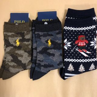 ポロラルフローレン(POLO RALPH LAUREN)の新品　レディース ポロラルフローレン　ソックス3足(ソックス)