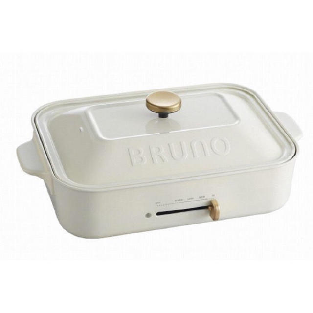 BRUNO コンパクトホットプレート ホワイト安全装置サーモスタット