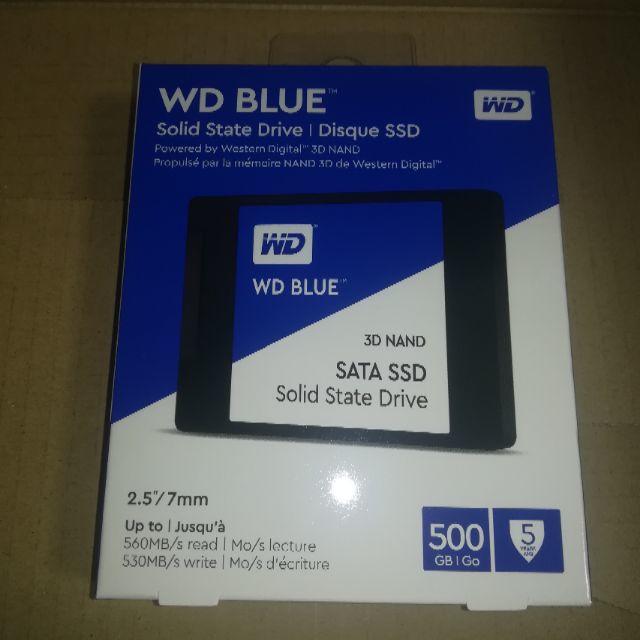 WD Blue 3D NAND SSD 500GB500GB状態