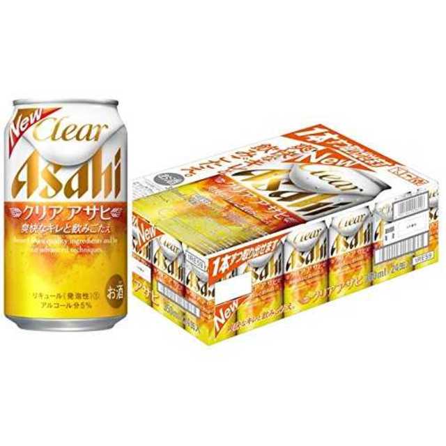 350ml缶×24本アサヒ クリアアサヒ 350ml缶×24本 食品/飲料/酒の酒(ビール)の商品写真