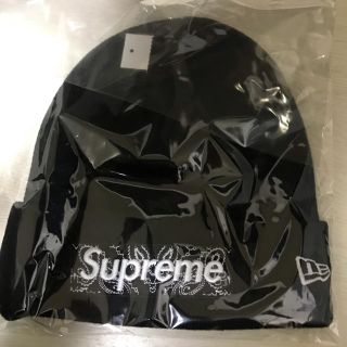 シュプリーム(Supreme)のSupreme Box Logo Beanie 黒 バンダナビーニー ニット帽(ニット帽/ビーニー)