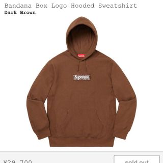 シュプリーム(Supreme)のBandana Box Logo Hooded Sweatshirt Ｌサイズ(パーカー)