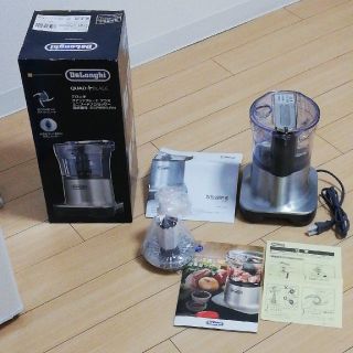 デロンギ(DeLonghi)のクアッドブレードプラス ミニフードプロセッサー(付属品一部欠損)(フードプロセッサー)