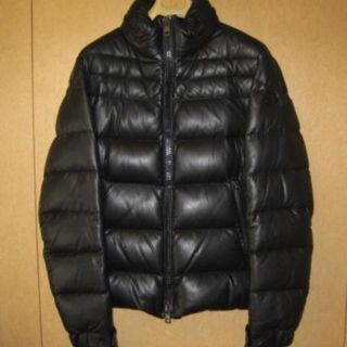 モンクレール(MONCLER)のMONCLER GABERIC レザーダウンジャケット T2(ダウンジャケット)