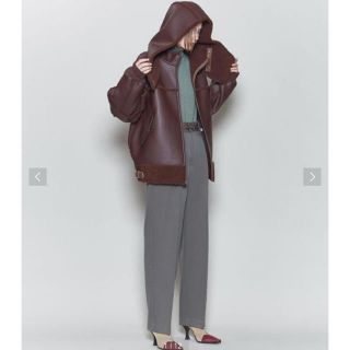 ビューティアンドユースユナイテッドアローズ(BEAUTY&YOUTH UNITED ARROWS)の【新品】ROKU 6 FAKE LEATHER BOA ZIP BLOUSON(ブルゾン)