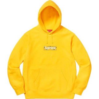 シュプリーム(Supreme)のM Supreme Bandana Box Logo Hooded 黄 国内正規(パーカー)