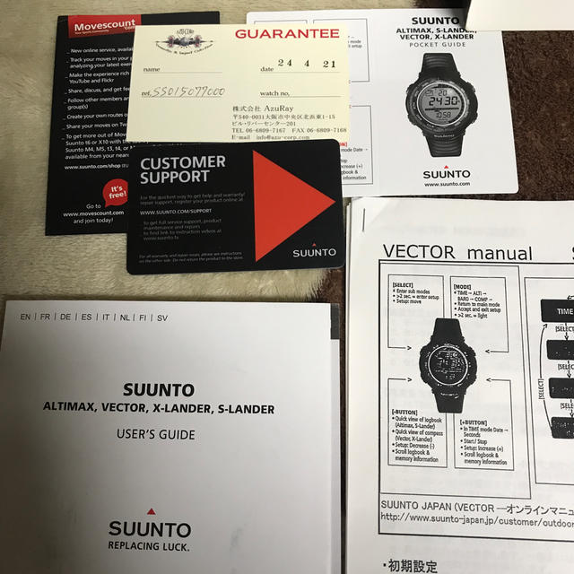 SUUNTO(スント)のSUUNTO ベクター オレンジ スポーツ/アウトドアのアウトドア(登山用品)の商品写真
