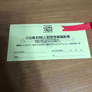 rian♡様専用 スタジオアリス 撮影券(その他)