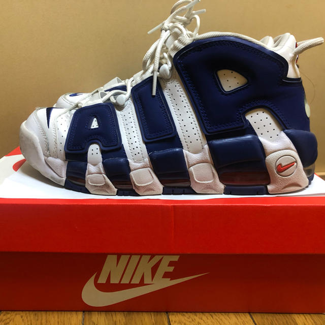 NIKE AIR MORE UPTEMPO 白青メンズ