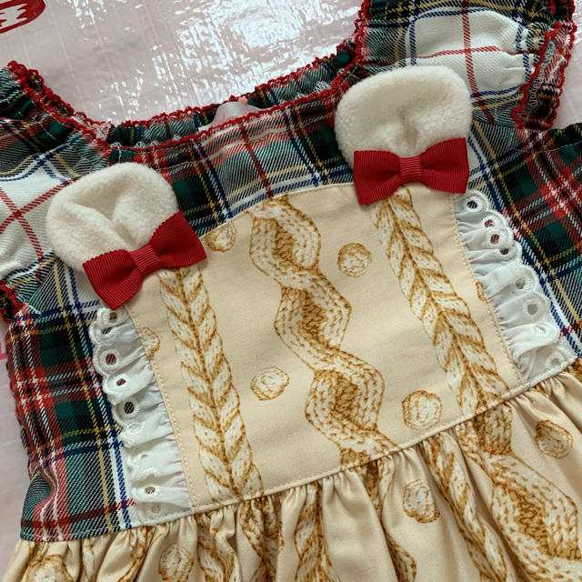 Shirley Temple(シャーリーテンプル)のシャーリーテンプル🎀テディベアpt🧸 ワンピース 110 キッズ/ベビー/マタニティのキッズ服女の子用(90cm~)(ワンピース)の商品写真