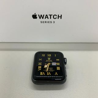 アップルウォッチ(Apple Watch)の【送料込み・BOXなし】アップルウォッチ3 GPSモデル38mm スペースグレー(腕時計(デジタル))