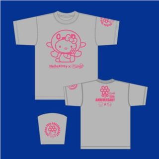 ハローキティ(ハローキティ)のonちゃんキティちゃんコラボTシャツ160サイズ 水曜どうでしょう 大泉洋(Tシャツ/カットソー)