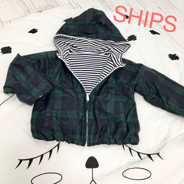 SHIPS KIDS(シップスキッズ)のSHIPS♡リバーシブルパーカー キッズ/ベビー/マタニティのキッズ服女の子用(90cm~)(ジャケット/上着)の商品写真