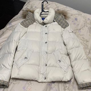 バーバリーブルーレーベル(BURBERRY BLUE LABEL)のBURBERRY BLUE LABEL 白ショートダウンコート 38(タンクトップ)