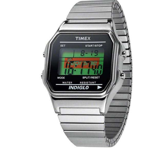 Supreme Timex 腕時計 Digital Watch Silver