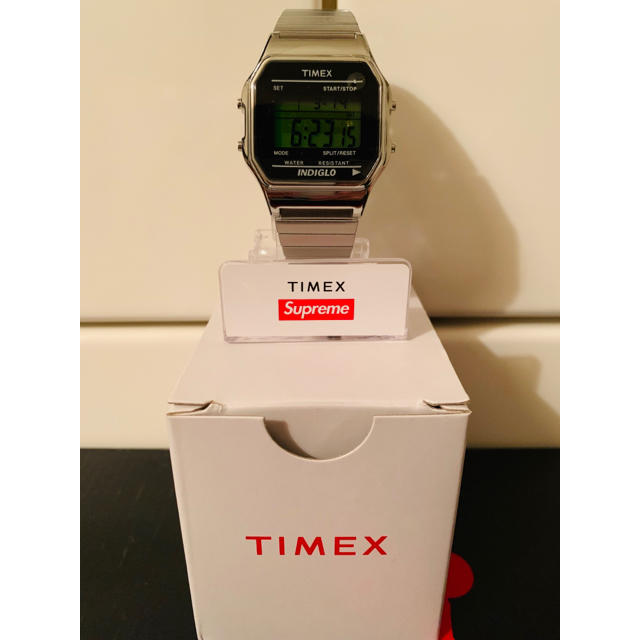 Supreme Timex 腕時計 Digital Watch Silver