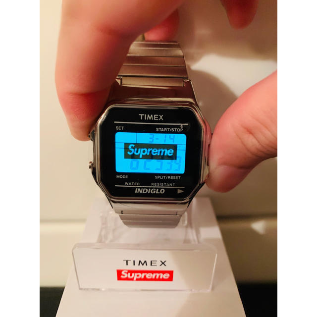 Supreme Timex 腕時計 Digital Watch Silver