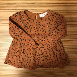 ザラキッズ(ZARA KIDS)のzarababy レオパード柄カットソー(Tシャツ/カットソー)