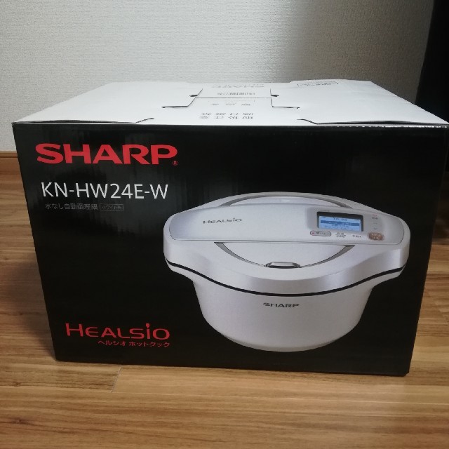 SHARP(シャープ)の【新品・未使用】シャープ　ホットクック　ホワイト　2.4L スマホ/家電/カメラの調理家電(調理機器)の商品写真