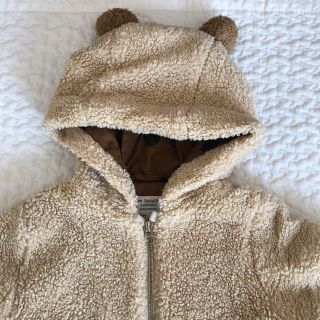 ザラキッズ(ZARA KIDS)のZara Baby Girl クマ耳 ボア コート アウター(コート)