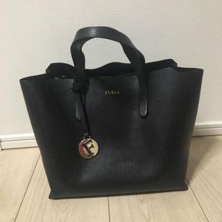 フルラ(Furla)のFURLA レザーブラックトートバッグ(トートバッグ)