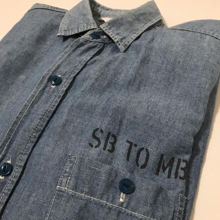 ベンデイビス(BEN DAVIS)のBEN DAVIS シャンブレーシャツ ブルー M(シャツ)