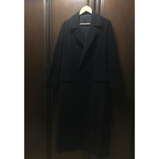 ヨウジヤマモト(Yohji Yamamoto)の値下げ交渉します！ダブルブレスト ロングコート ブラック(チェスターコート)