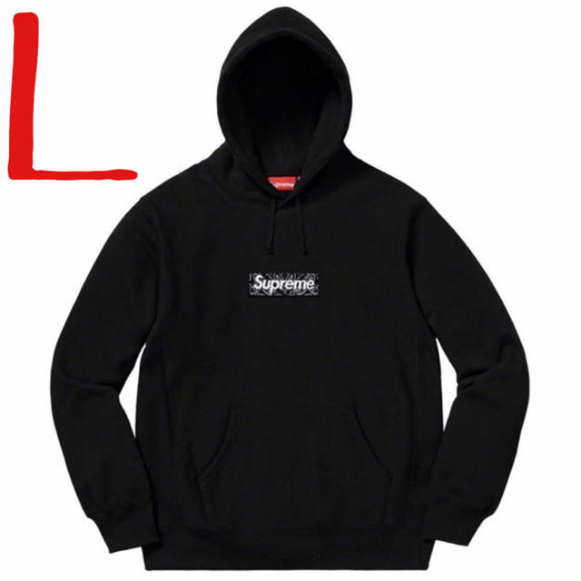 Supreme Bandana Box Logo HoodedBlackブラック黒サイズ