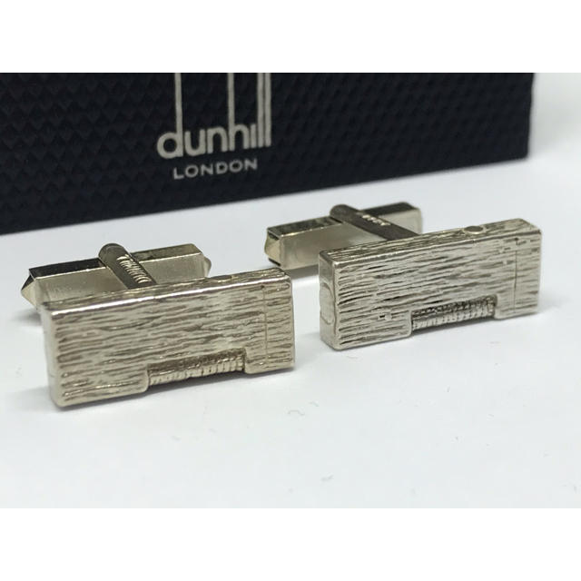 ファッション小物dunhill 925 手彫りガスライター　カフリンクス　カフス　カフスボタン