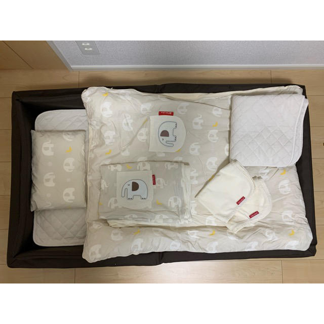 ファルスカ コンパクトベッドフィットL 替え敷きパッド、布団カバー、防水シート付