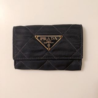 プラダ(PRADA)のPRADAキーケース　ネイビー(キーケース)