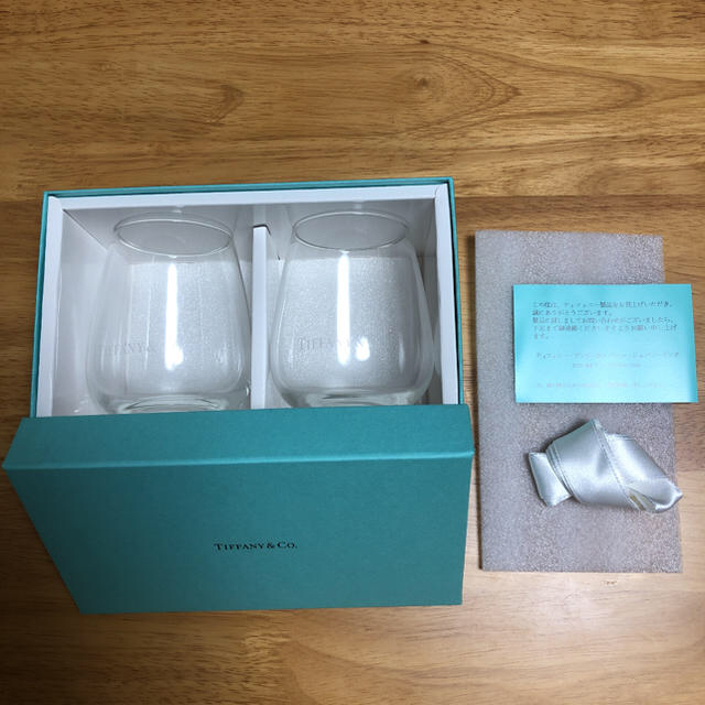 Tiffany & Co.(ティファニー)のティファニー ペアガラス 新品未使用 インテリア/住まい/日用品のキッチン/食器(グラス/カップ)の商品写真