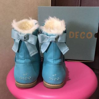 ニットプランナー(KP)のKP DECO♡18cm(17cm)♡ムートンブーツ♡ブルー系♡エルサカラー♡(ブーツ)