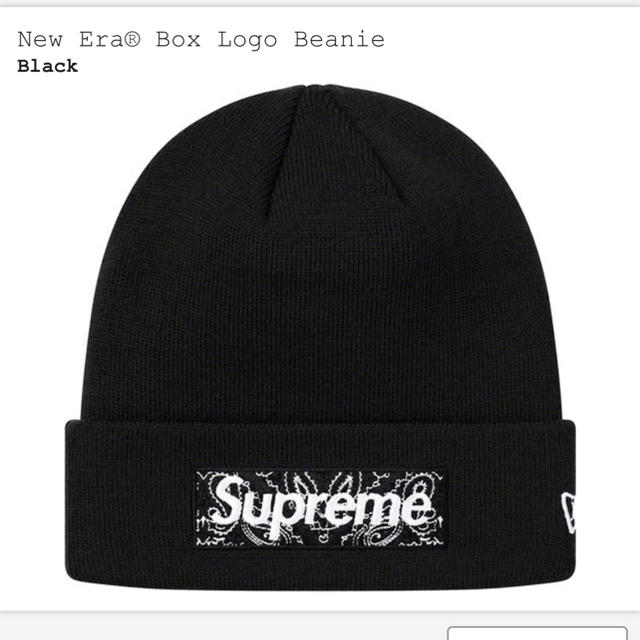 ニット帽/ビーニーsupreme box logo beanie