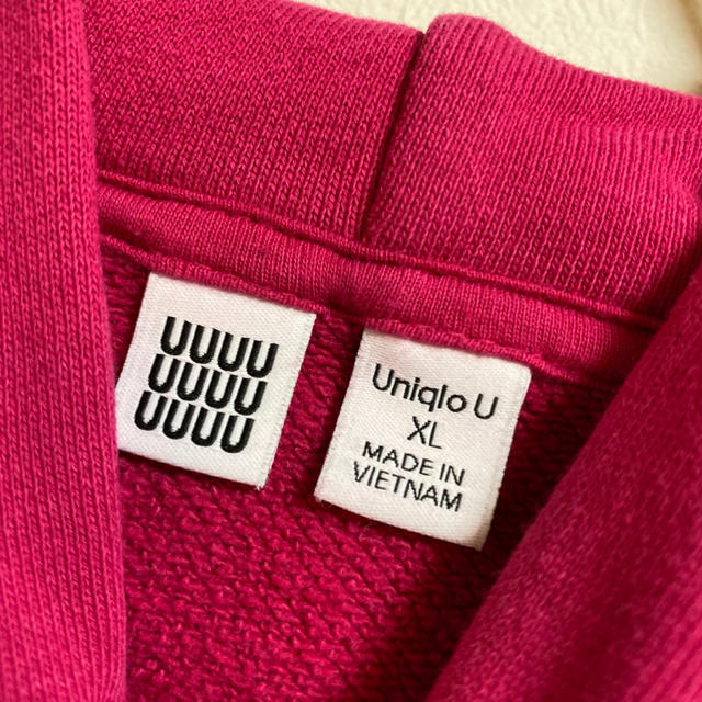 UNIQLO(ユニクロ)のUNIQLO U 18aw スウェット パーカー XL ピンク ユニクロU メンズのトップス(パーカー)の商品写真