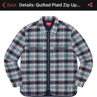 シュプリーム(Supreme)のSupreme Quilted Plaid Zip Up Shirt(シャツ)