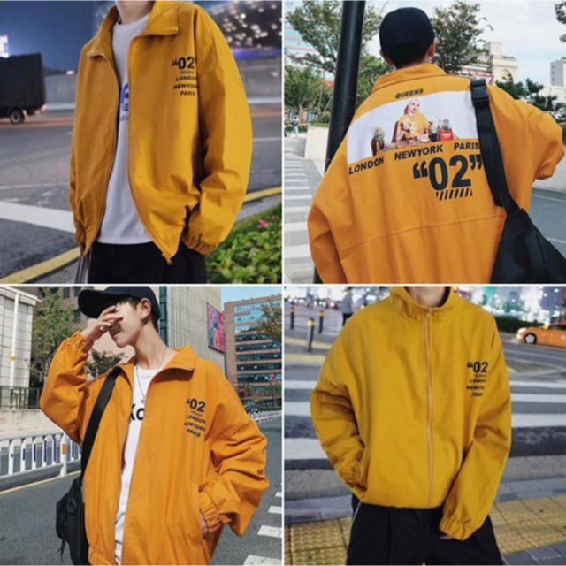 AAHARDWEAR　コーチジャケット　バックプリント　ネイビー　ESSO