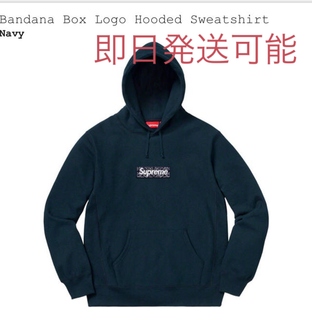 bandana box logo hooded sweatshirt