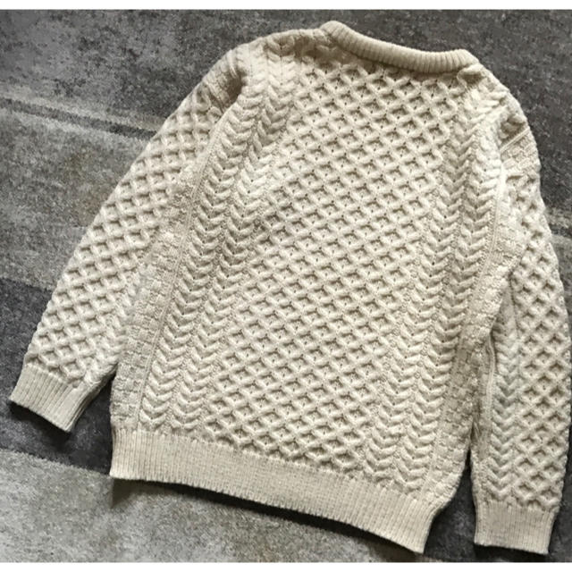 ニット/セーター最高のケーブル編み BLARNEY アランニット フィッシャーマン セーター
