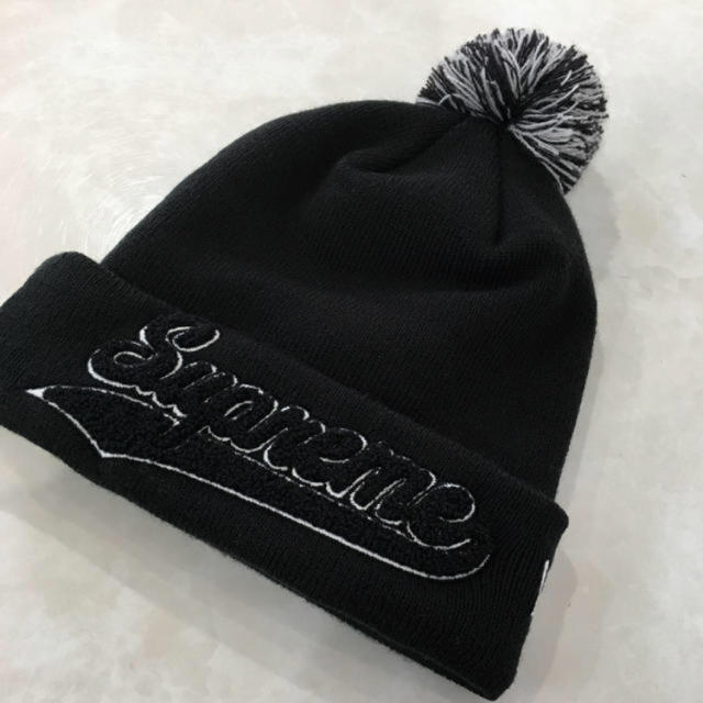 supreme beanie ビーニー ボンボン - ニットキャップ/ビーニー