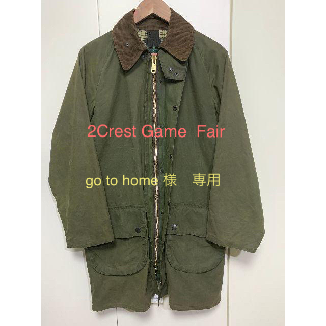 58cm着丈2Crest Vintage Barbour  Game Fair ﾊﾞﾌﾞｱｰ