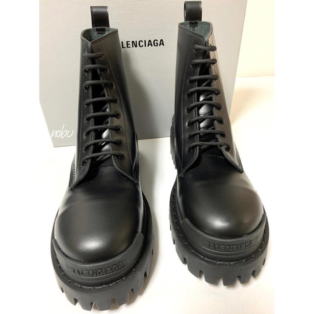 Balenciaga - 新品【 Balenciaga 】Strike Leather Boots 40