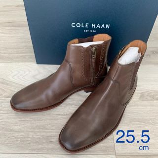 コールハーン(Cole Haan)の新品 25.5cm COLE HAAN コールハーン サイド ジップ ブーツ(ブーツ)