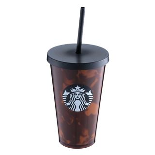 スターバックスコーヒー(Starbucks Coffee)の台湾スタバ■べっ甲16oz■コールドカップ■ウォーターボトル■タンブラー(タンブラー)