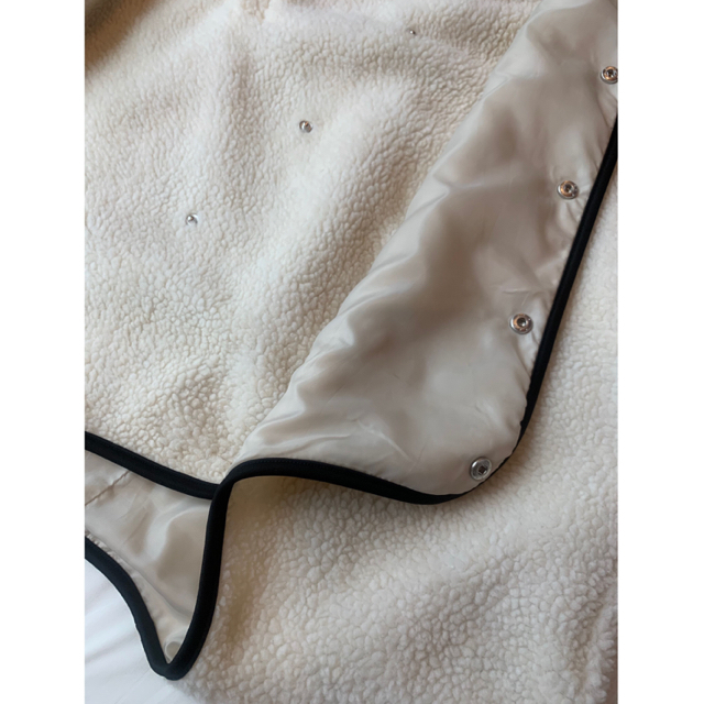 no collar boa coat ノーカラーボアコート (ivory)