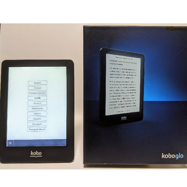 Rakuten(ラクテン)のkobo glo　電子書籍リーダー スマホ/家電/カメラのPC/タブレット(電子ブックリーダー)の商品写真