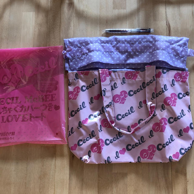 CECIL McBEE(セシルマクビー)のセシル きんちゃくカバーつきトート 未使用 レディースのバッグ(トートバッグ)の商品写真