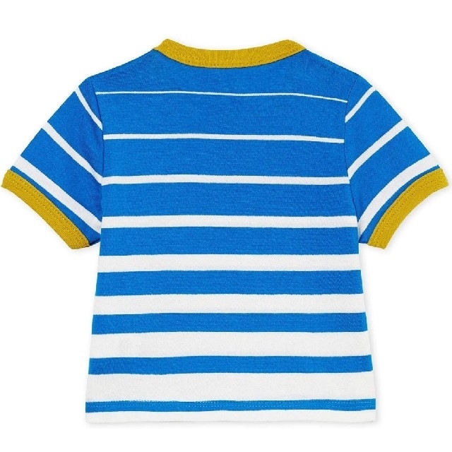 PETIT BATEAU(プチバトー)の【タグ付き】プチバトー　ブルーボーダー　半袖Ｔシャツ　12Ｍ　74cm キッズ/ベビー/マタニティのベビー服(~85cm)(Ｔシャツ)の商品写真