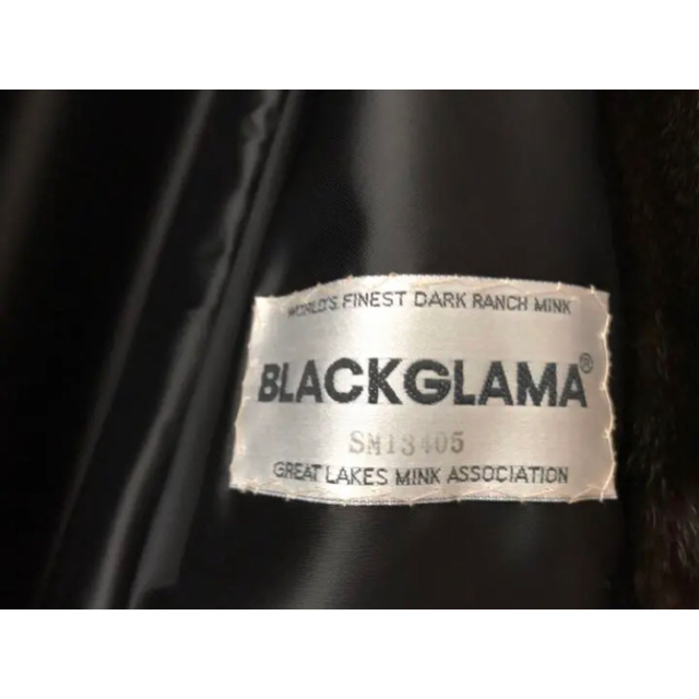 ☆日本売れ済☆ ブラックグラマ ミンクコート BLACKGLAMA 毛皮 リアル
